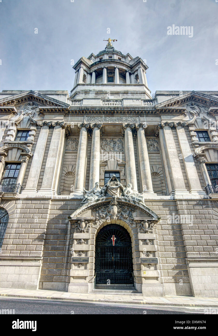 central criminal court The Old Bailey London Stock Photo