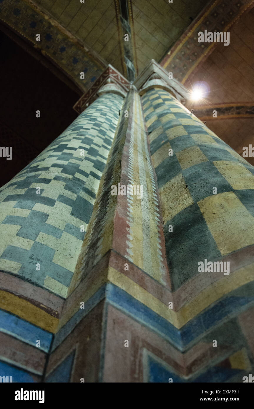Interior architecture of Eglise NotreDame la Grande. Poitiers, France