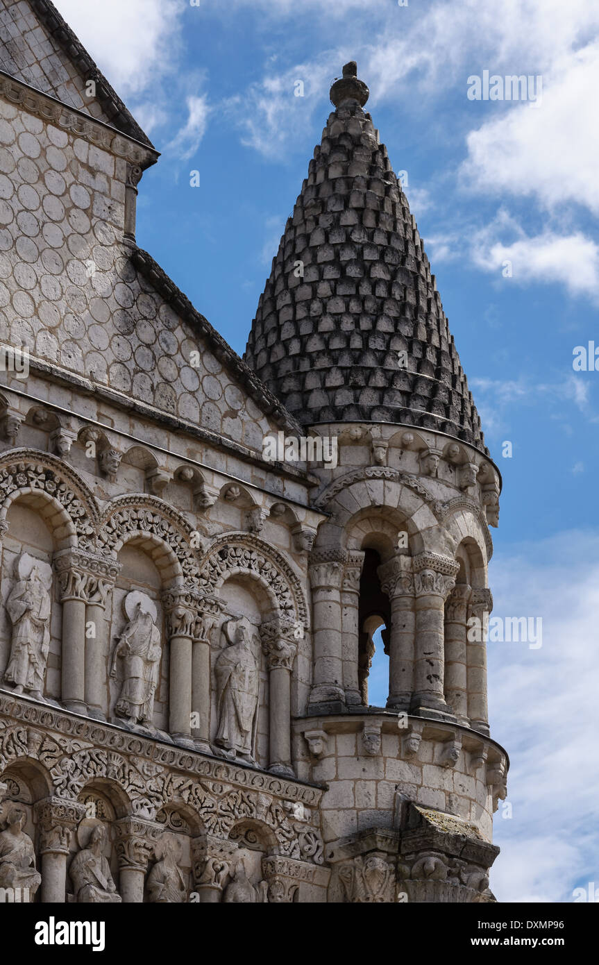 Exterior architecture of Eglise NotreDame la Grande. Poitiers, France Stock Photo Alamy