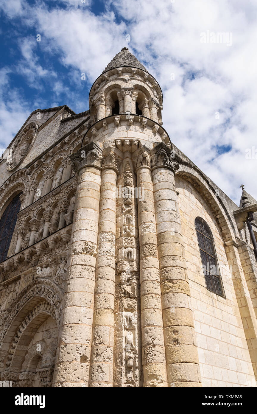 Exterior architecture of Eglise NotreDame la Grande. Poitiers, France Stock Photo Alamy