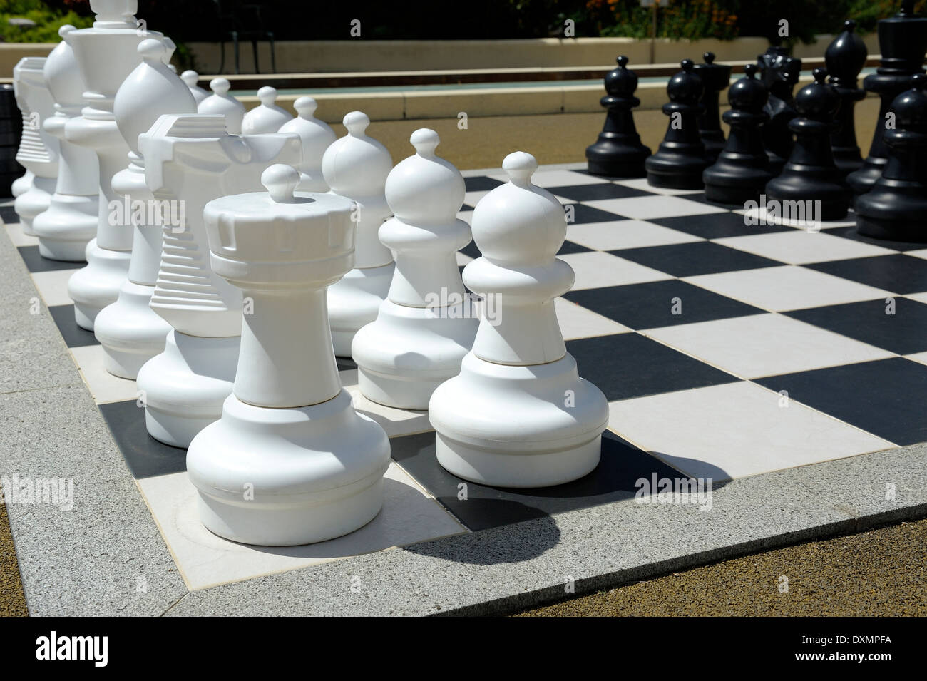 Children play chess on a giant board in the gardens of a 5 star hotel in  Arizona, USA Stock Photo - Alamy