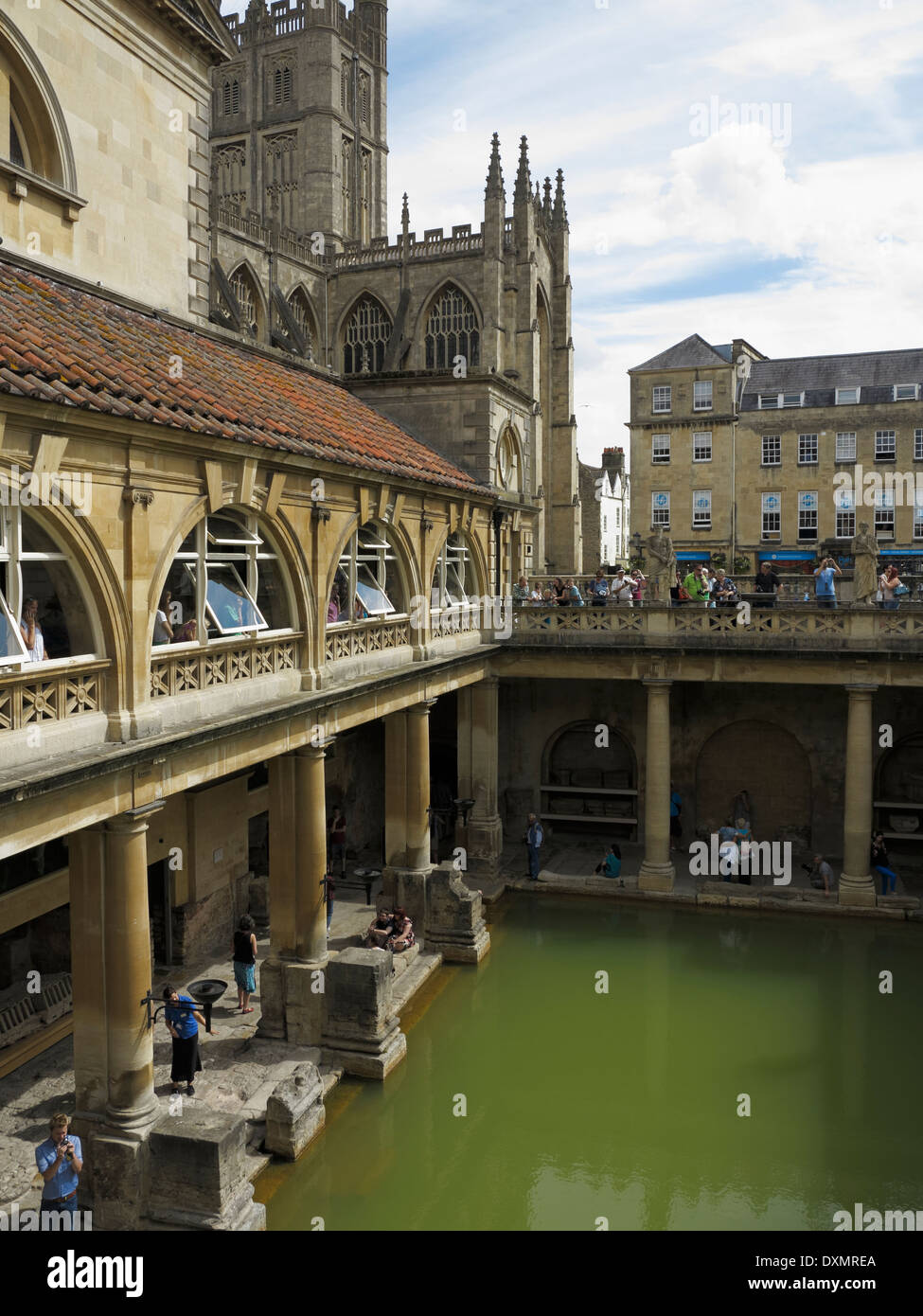 The Roman Baths Bath England UK the Great Bath Stock Photo Alamy