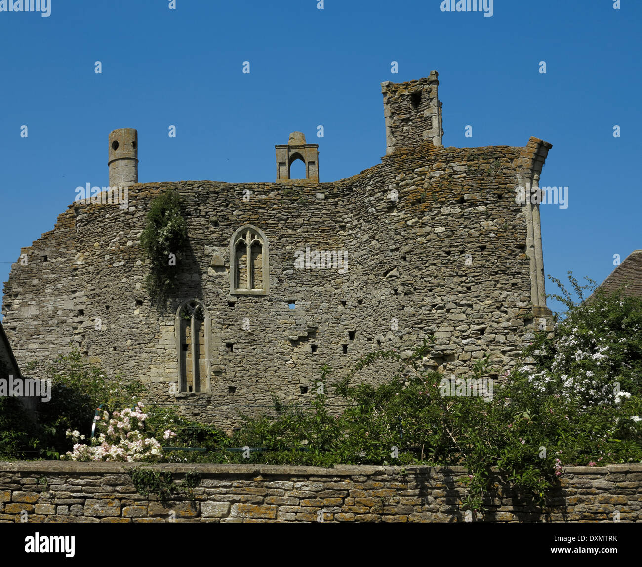 ruin on site of Corsham Priory Corsham Wiltshire England UK Stock Photo