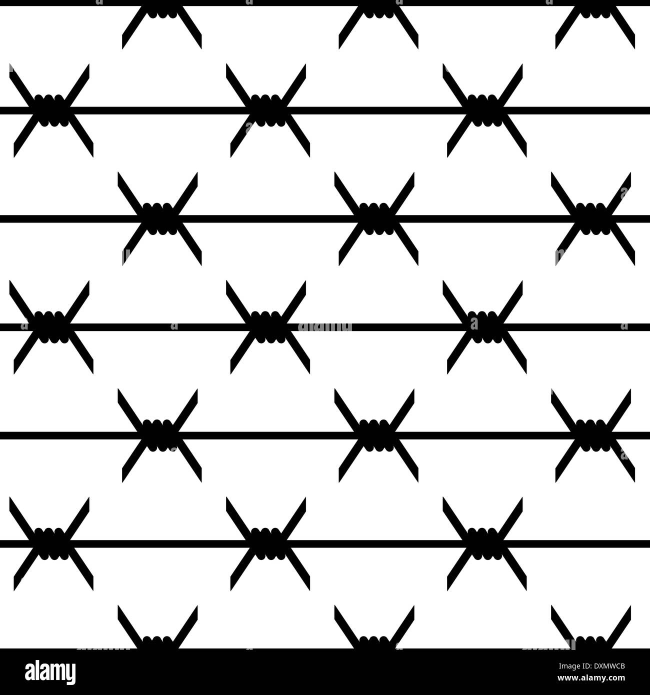 Seamless wallpaper barbed wire. Vector illustration Stock Photo - Alamy