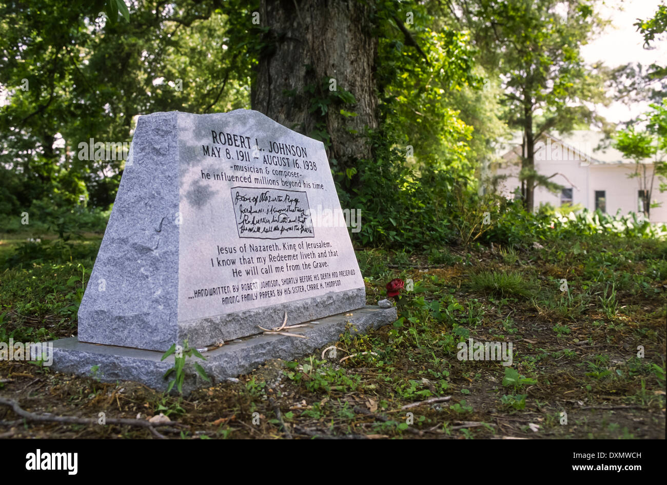 GREENWOOD, MISSISSIPPI, USA Possible grave marker for Robert Johnson