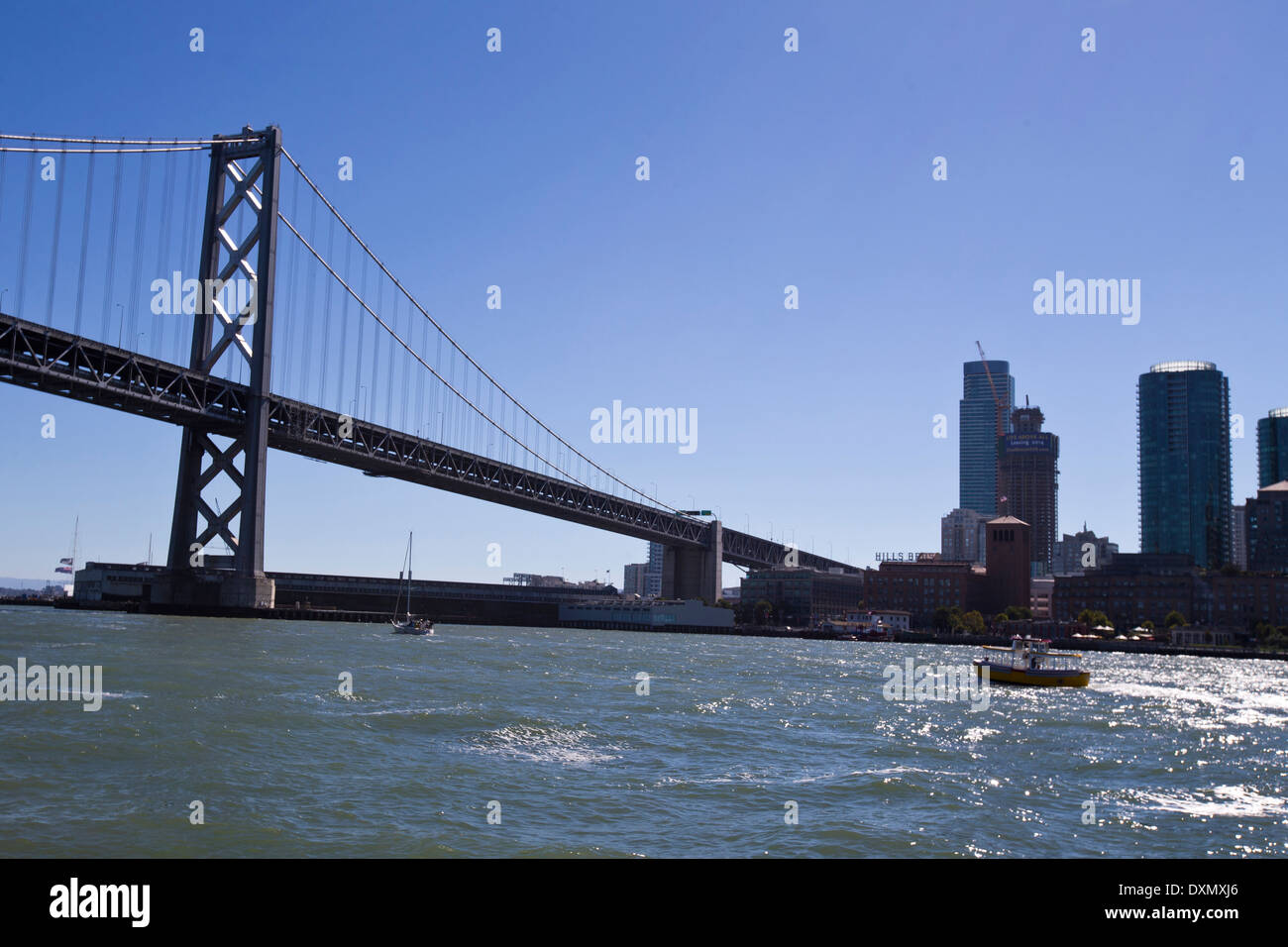 San Francisco Bay Bridge, San Francisco, California, United States of America Stock Photo