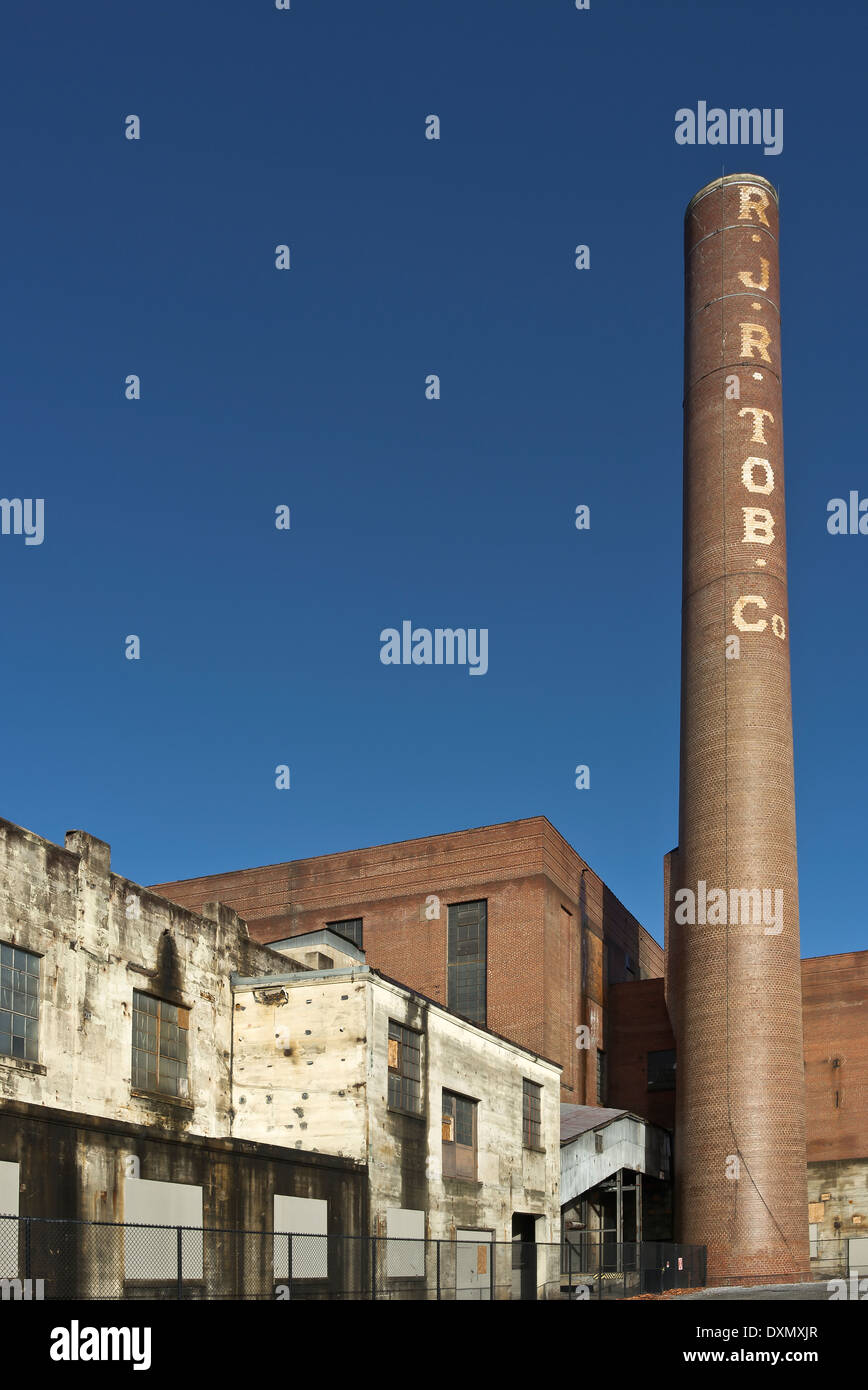 abandoned R.J. Renyolds Tobacco Company in Winston Salem. Stock Photo