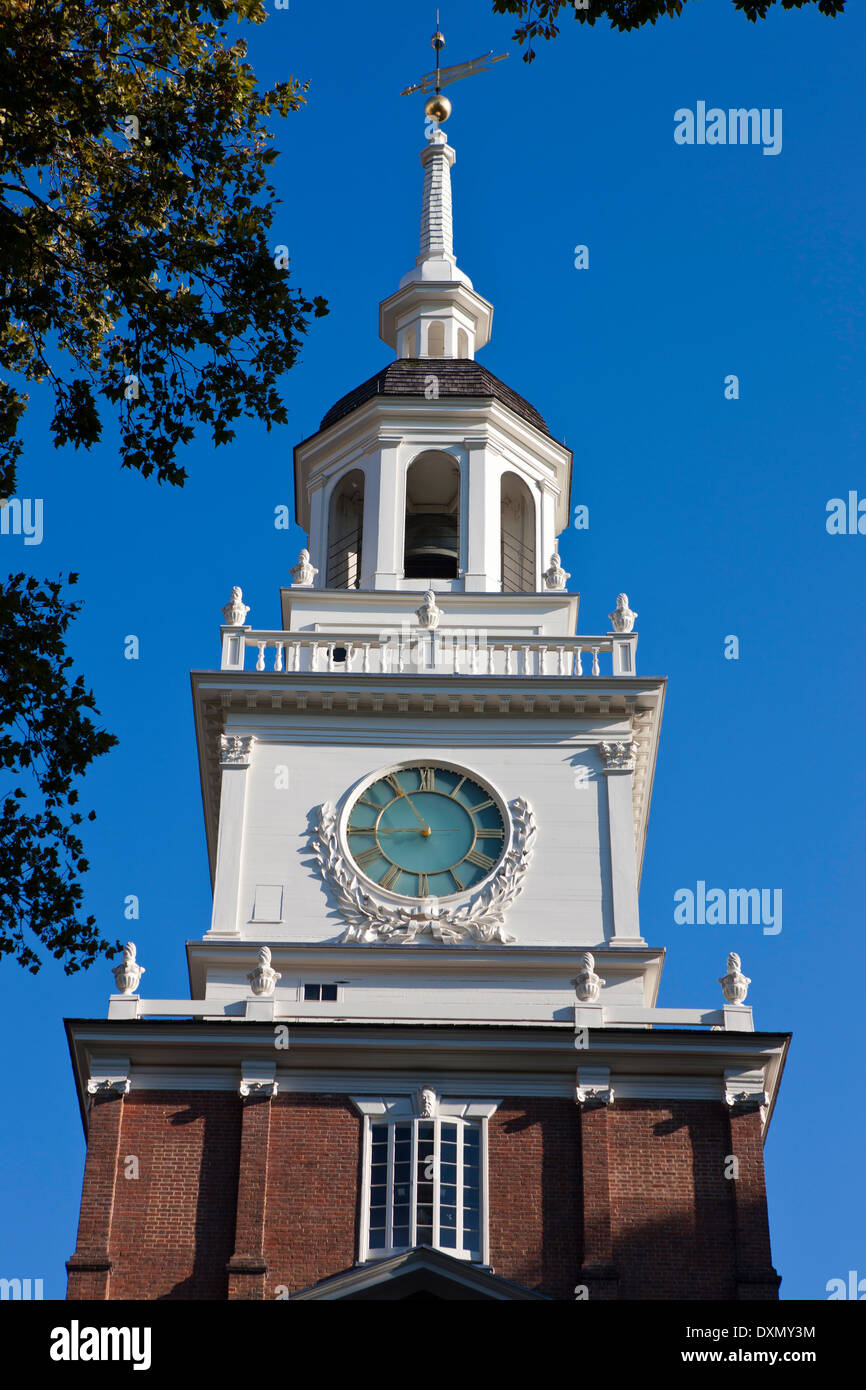 Clock tower of Independence Hall, Independence National Historical Park