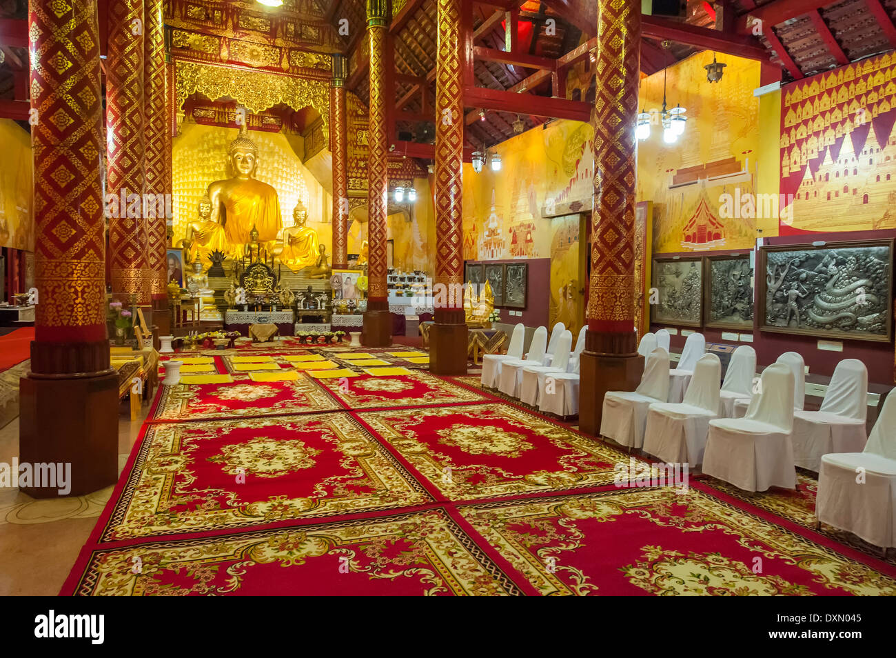 Wat Srisupahn Temple, Chiang Mai, Thailand Stock Photo