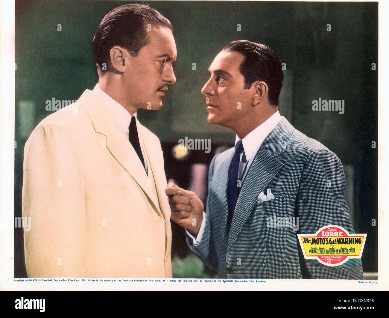 Mr Moto S Last Warning Stock Photo Alamy