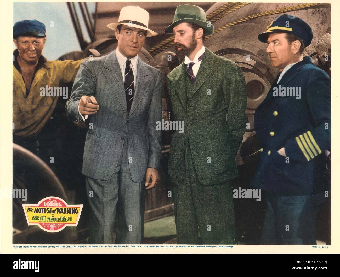 Mr Moto S Last Warning Stock Photo Alamy