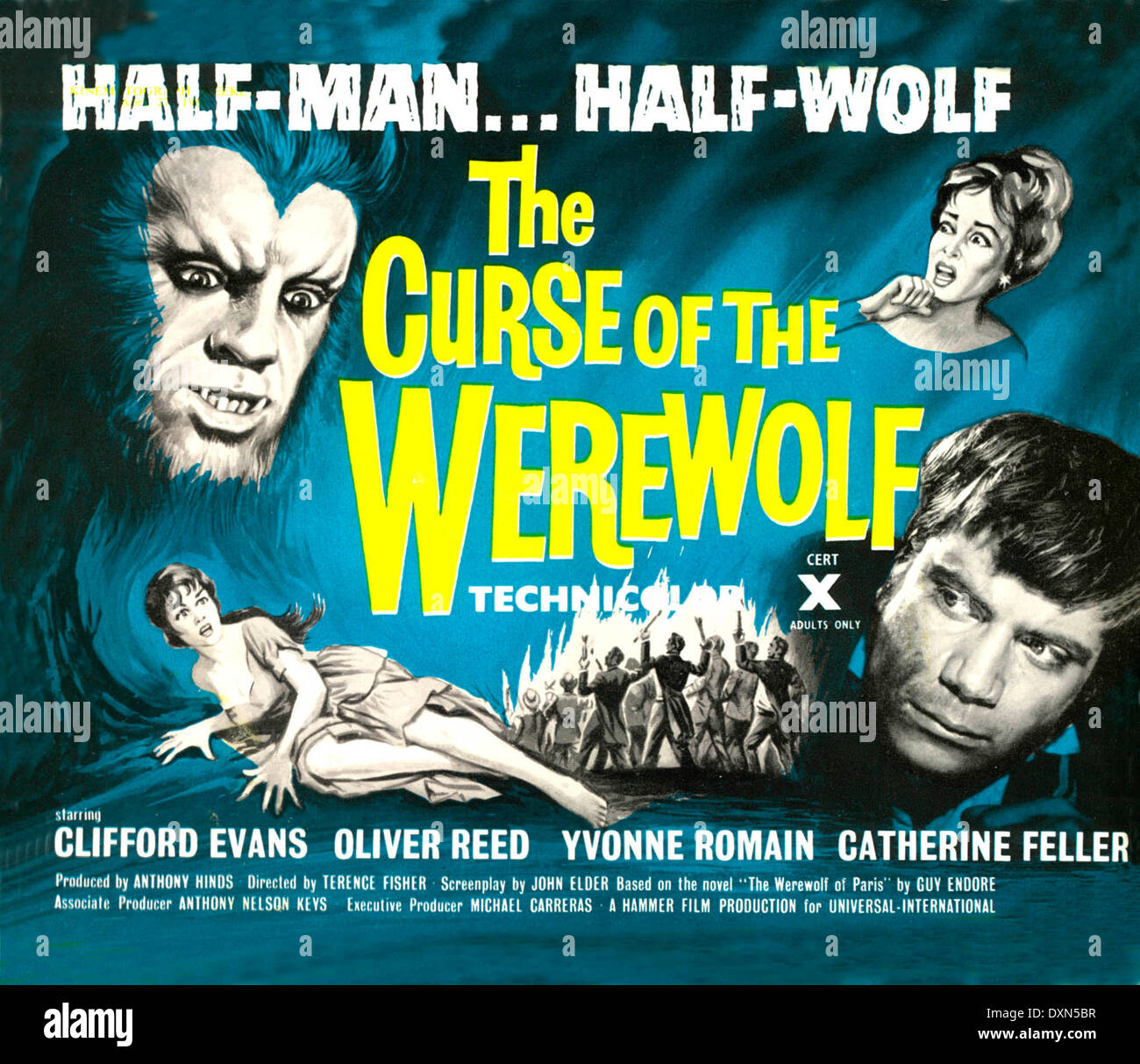 The Night of the Werewolf by Terence Fisher, 1961 - Movie Poster - Books,  Papers & Autographs - Plazzart