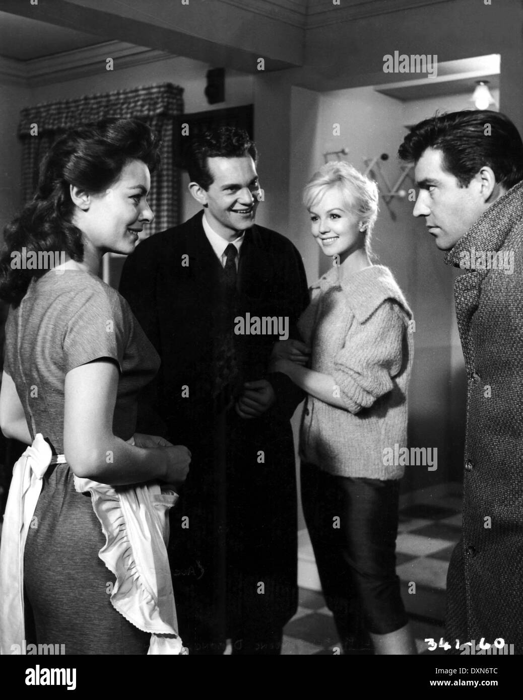 Photo Ancienne Mylène Demongeot – Film Upstairs And Downstairs – 1959 – Tirage Argentique