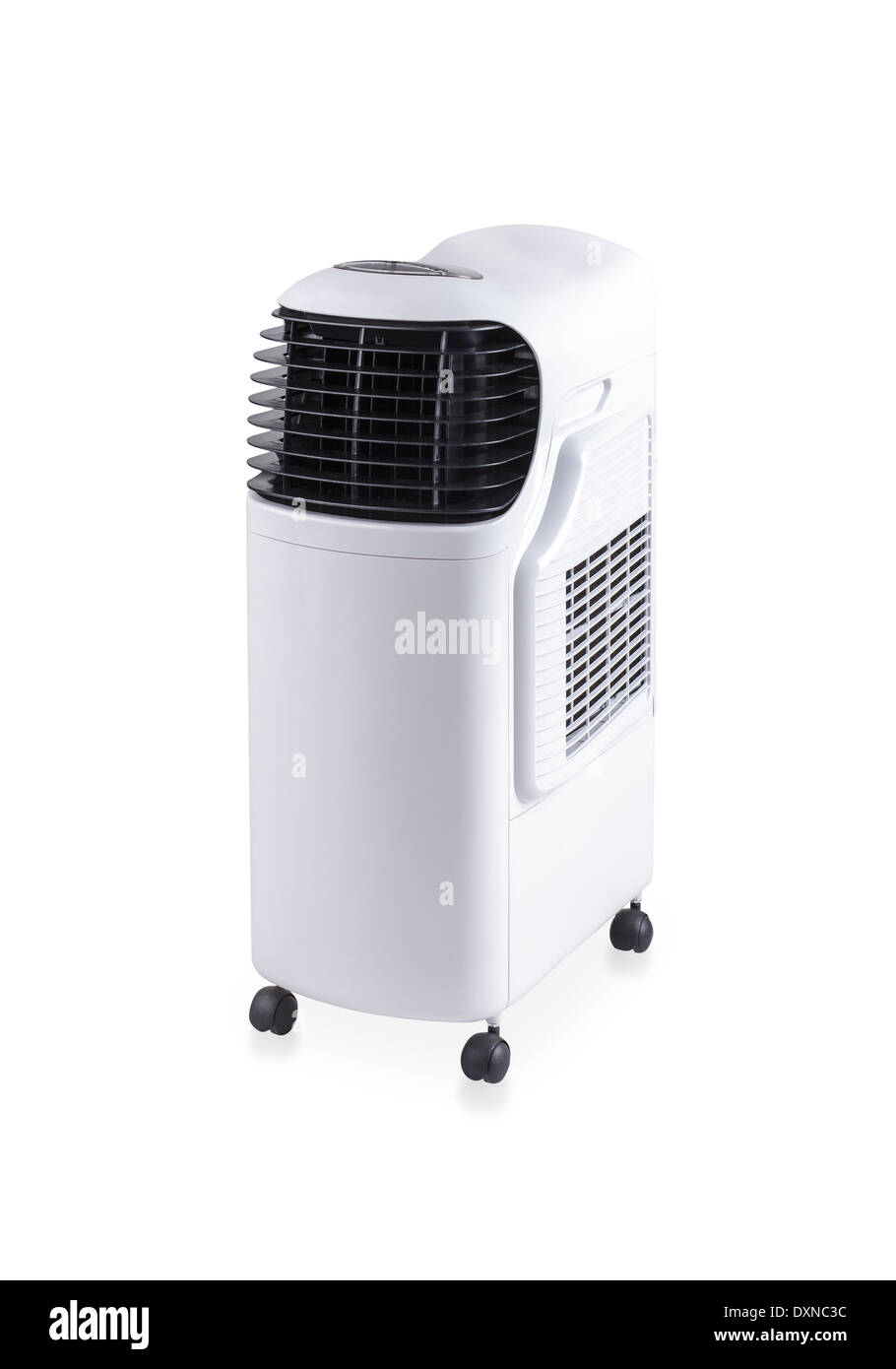 evaporative air cooler fan with ionizer isolated on white background Stock Photo