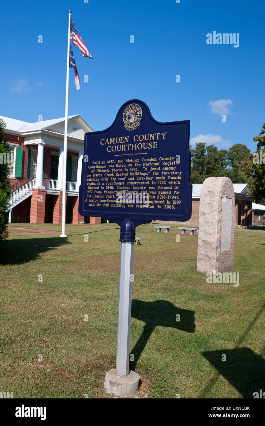 CAMDEN COUNTY COURTHOUSE Built in 1847, the historic Camden County