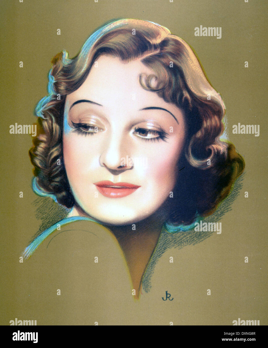 A portrait of ELSIE RANDOLPH as she appears in SMASH AND GRA Stock Photo