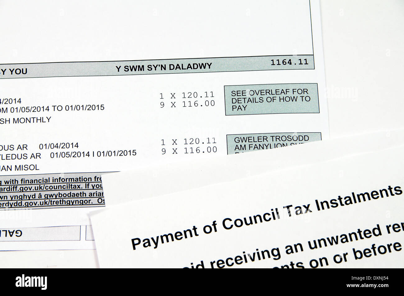Council tax bill hires stock photography and images Alamy