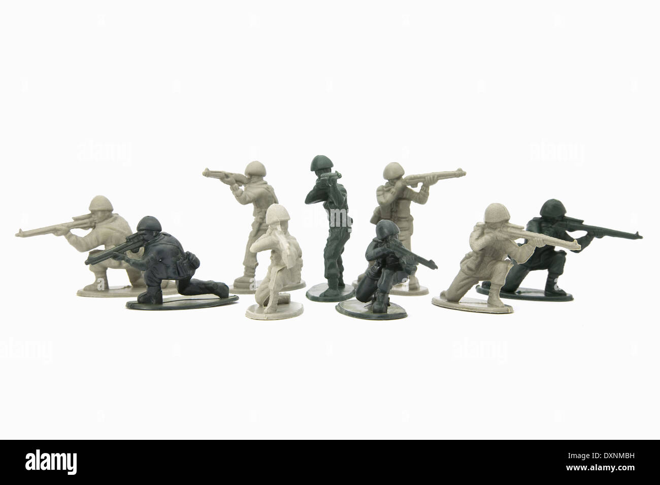 Plastic Toy Soldiers Stock Photo