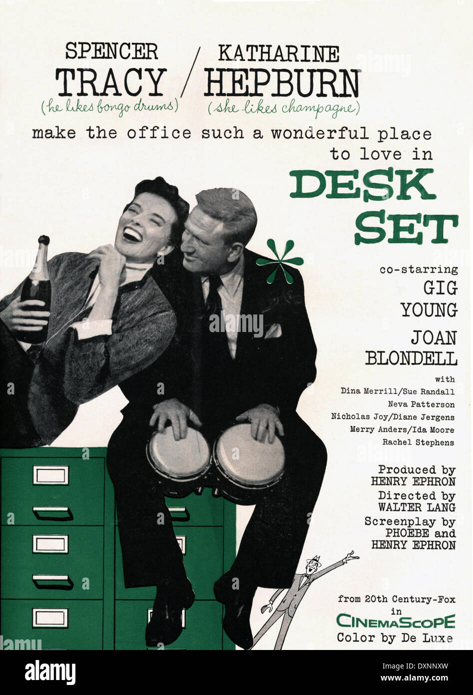 Desk Set Spencer Tracy Katharine Stock Photos Desk Set Spencer