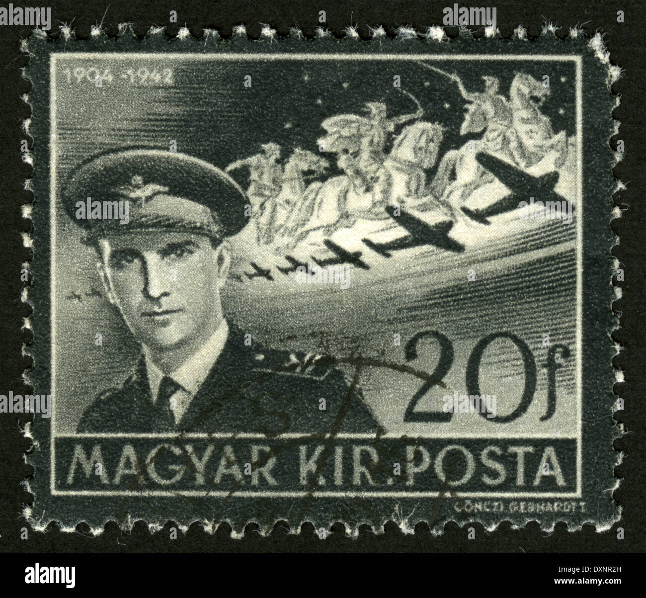 Hungary,postage stamp,circa 1942 Stock Photo
