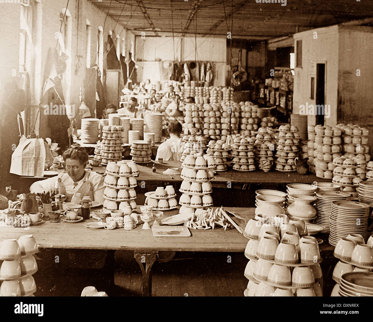 Pottery factory Trenton New Jersey USA early 1900s Stock Photo Alamy