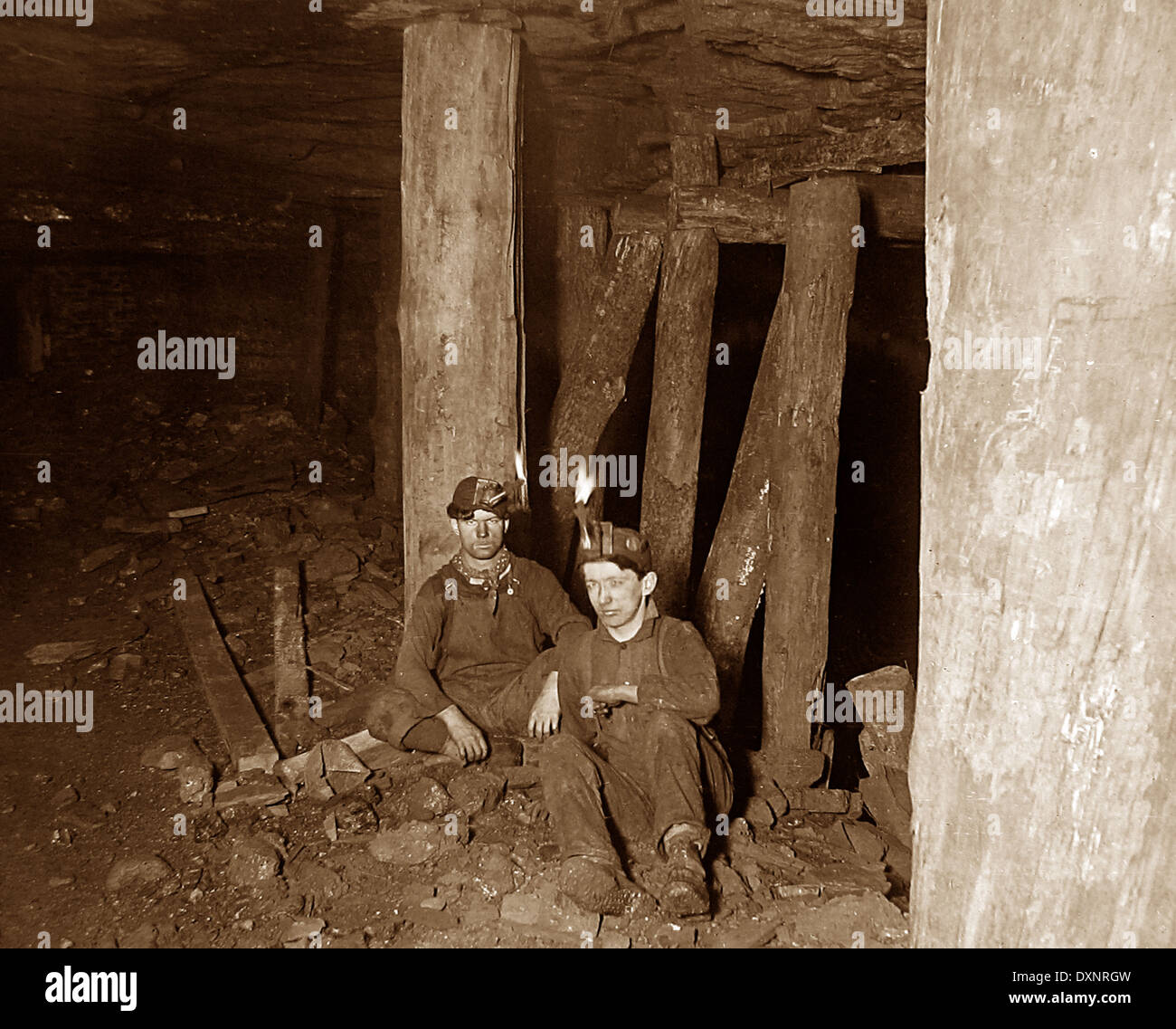 Coal miners Scranton Pennsylvania USA early 1900s Stock Photo Alamy