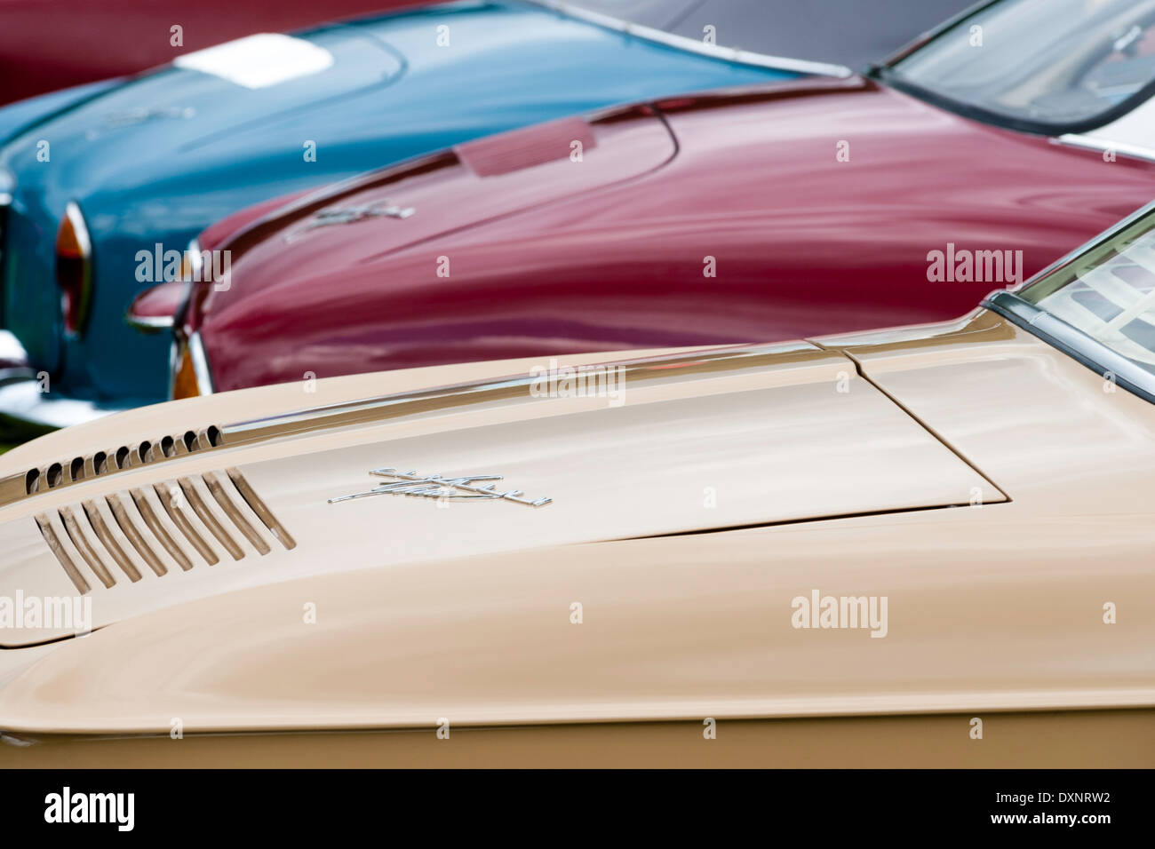 Karmann Ghia Line up. Stock Photo