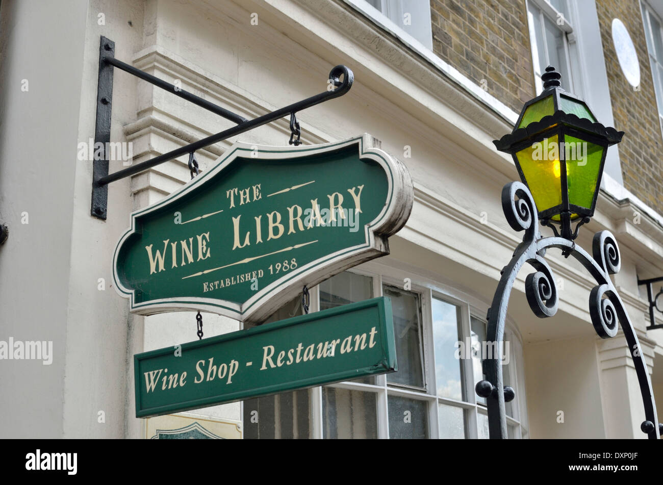 The Wine Library wine shop and restaurant, Trinity Square, London, UK