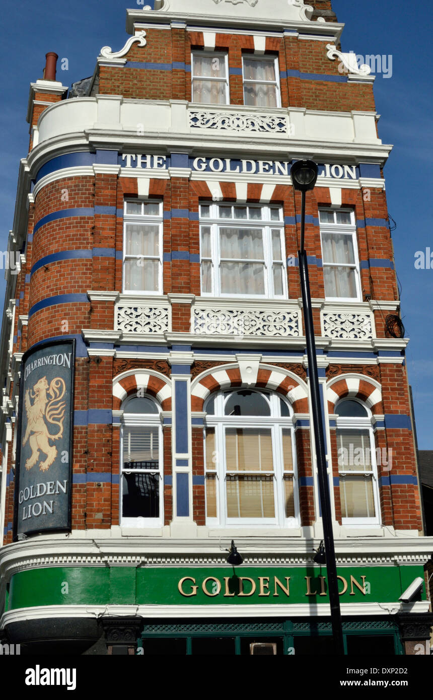 The Golden Lion pub in Royal College Street, Camden, London, UK. Stock Photo