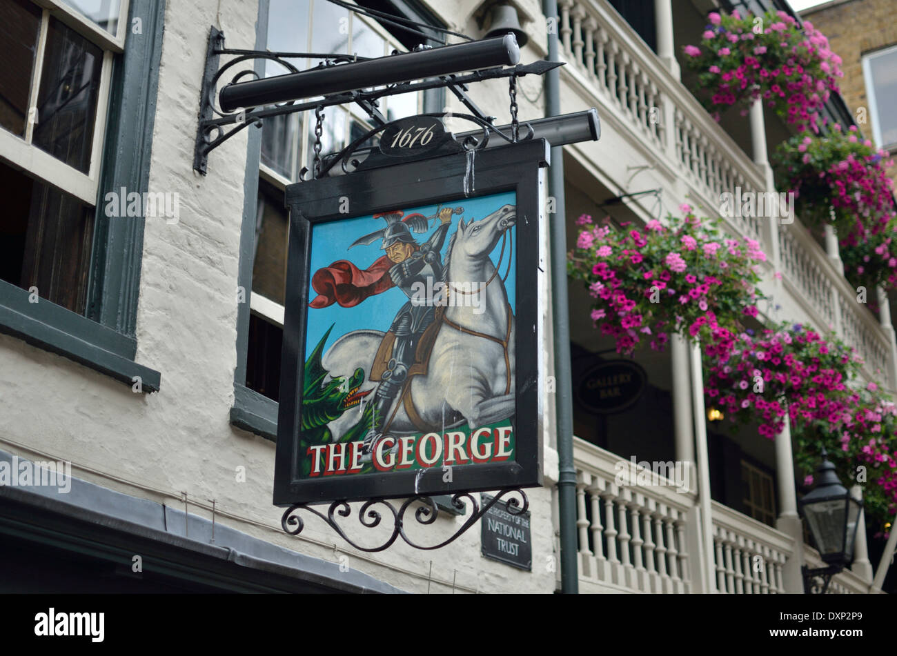 The George pub in Borough, London, UK Stock Photo