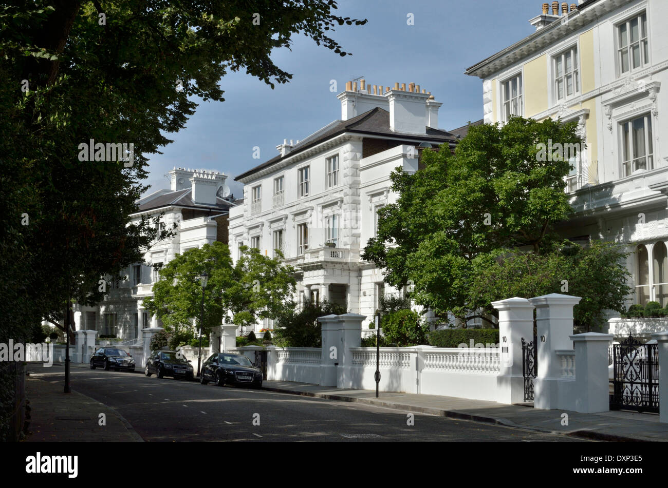 The Boltons SW10, Fulham, London, UK. Stock Photo