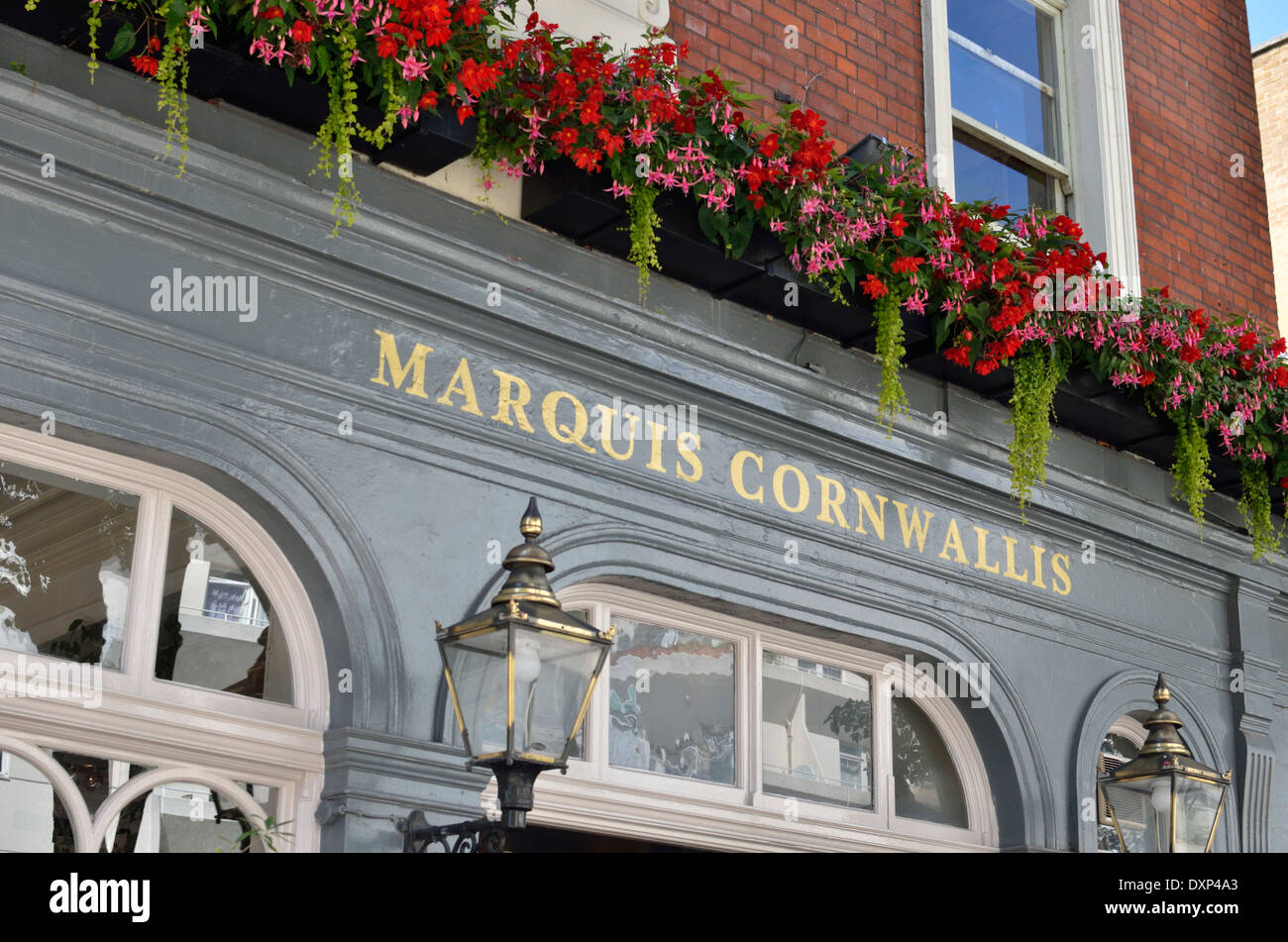 The Marquis Cornwallis pub in Marchmont Street, London, UK Stock Photo
