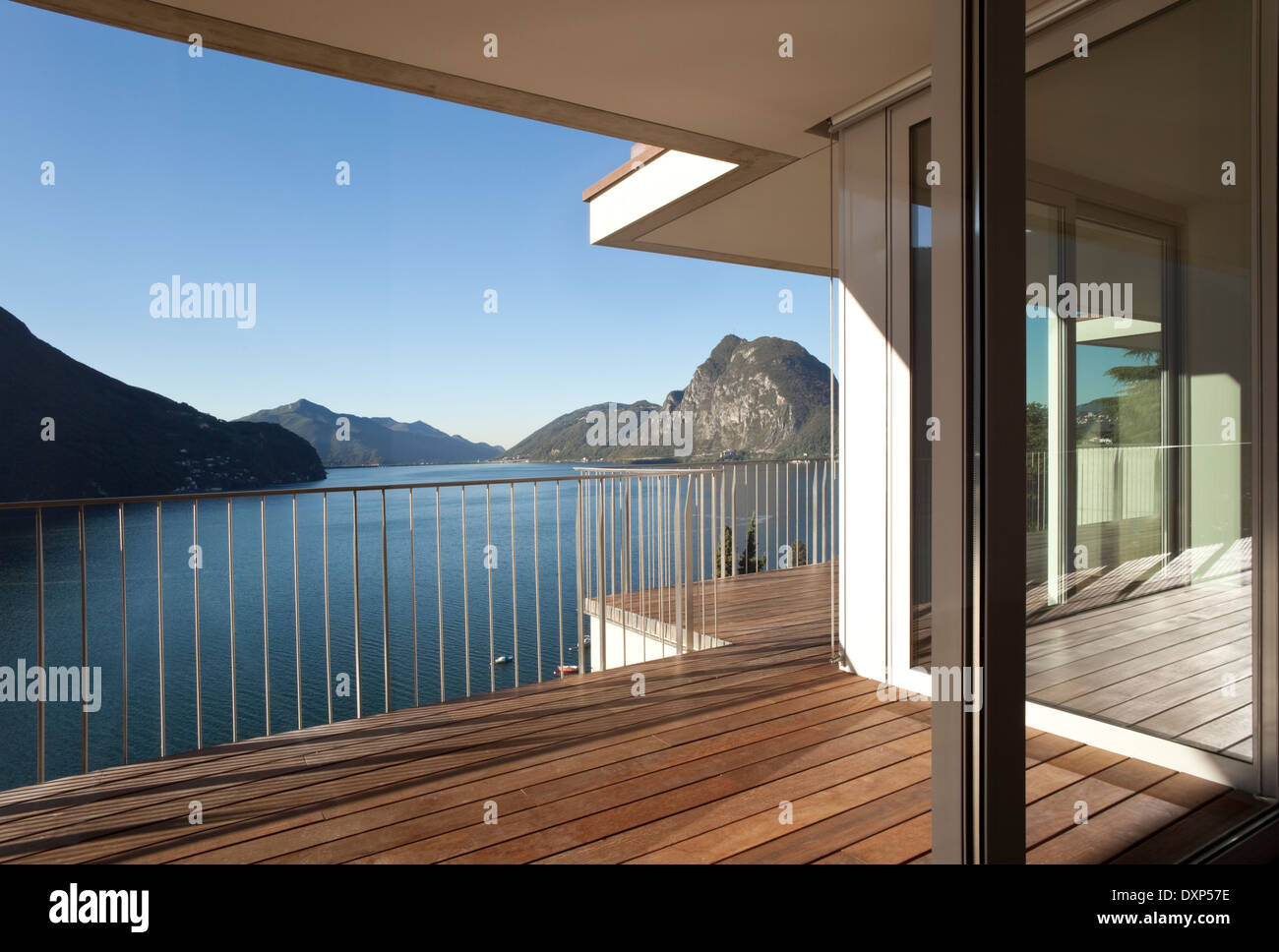 Beautiful penthouse with lake view Stock Photo - Alamy
