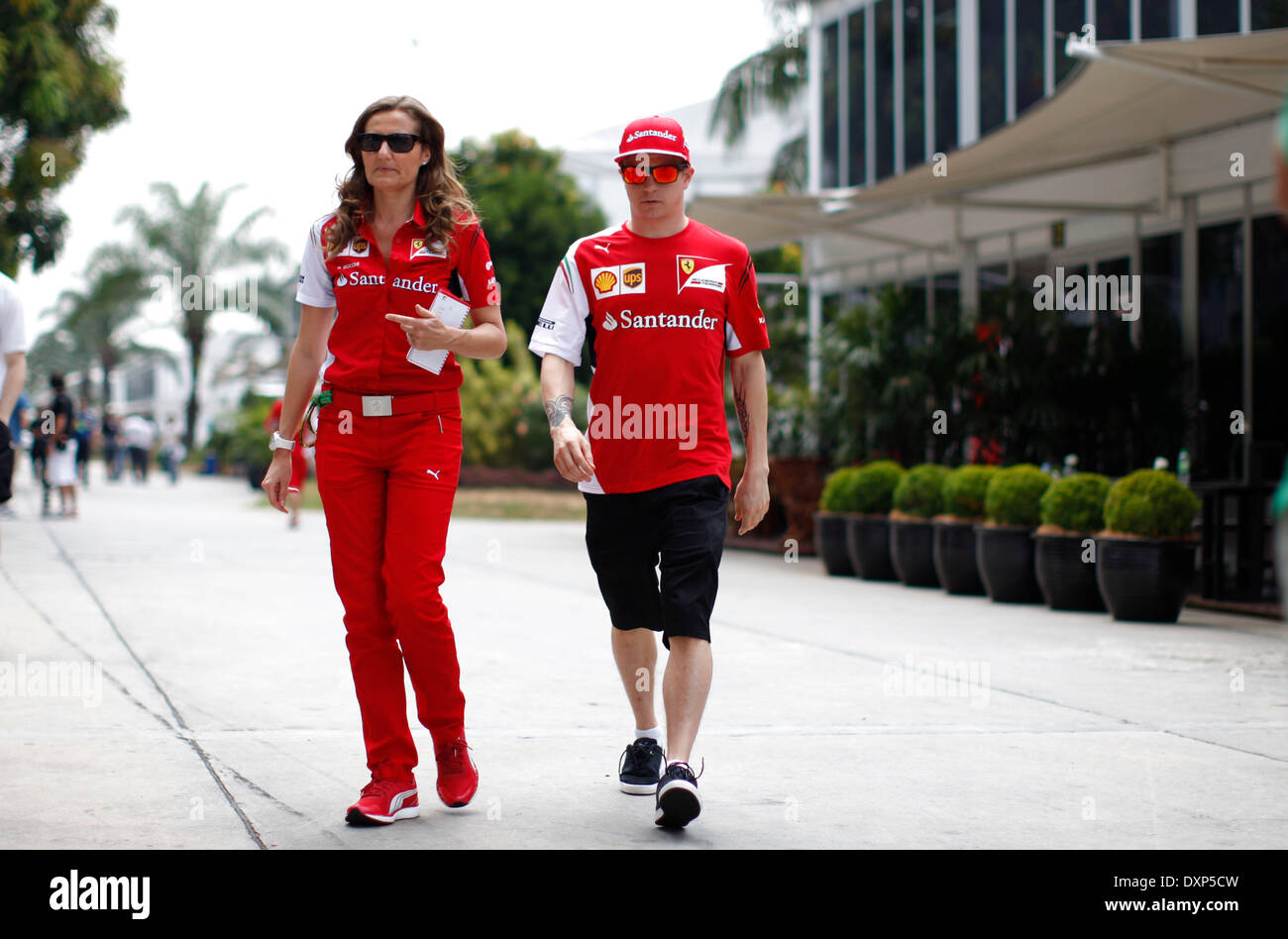 Motorsports: FIA Formula One World Championship 2014, Grand Prix of Malaysia,   #7 Kimi Raikkonen (FIN, Scuderia Ferrari), Stock Photo
