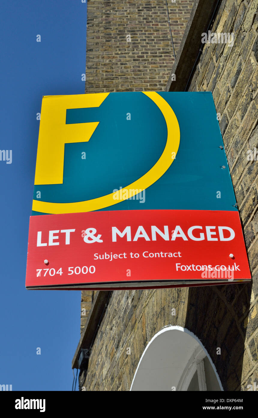 Foxtons estate agent london hires stock photography and images Alamy