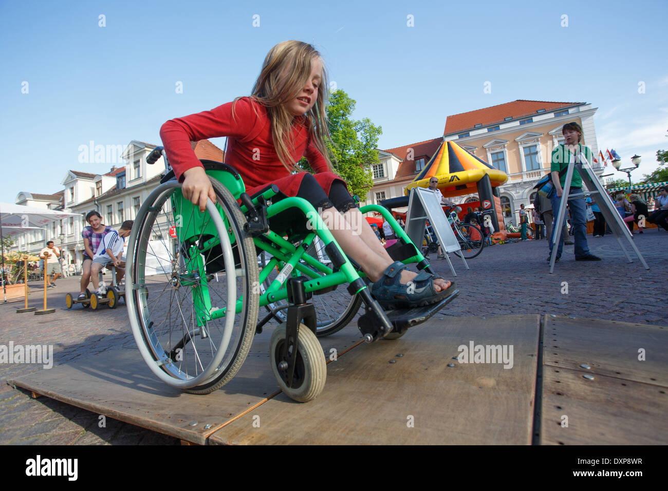 Germany Disability Potsdam, Germany, Street Festival of European protest day for the ...