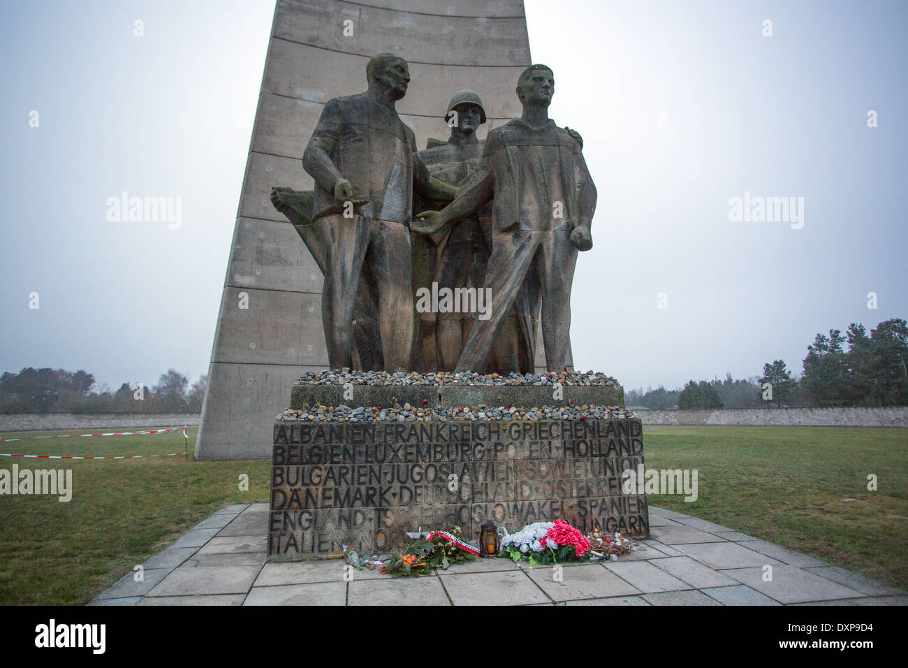 Oranienburg, Germany, the plastic exemption on the grounds of the Memorial and Museum Sachsenhausen Stock Photo