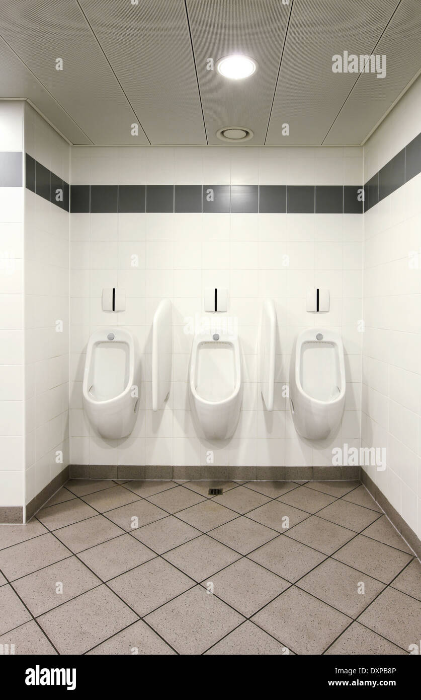 interior of a Congress Palace, public toilets, urinal Stock Photo