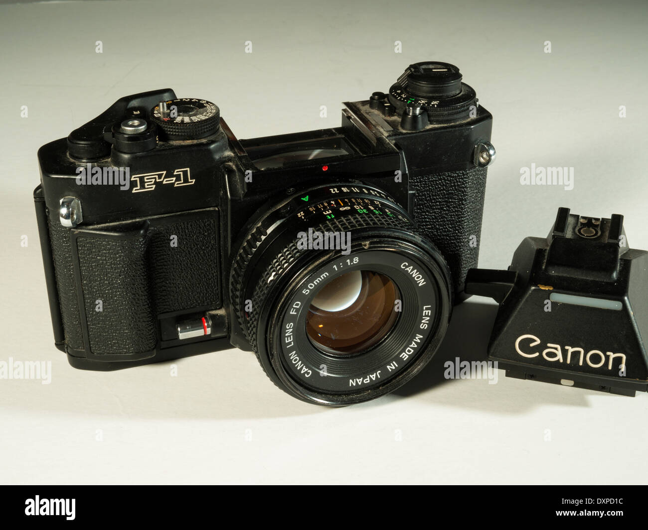 canon F1 1980s single lens reflex professional camera Stock Photo