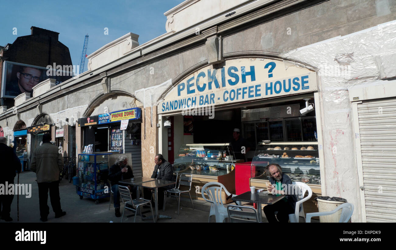The Peckish sandwich bar coffee house shop cafe on Mile End Road in