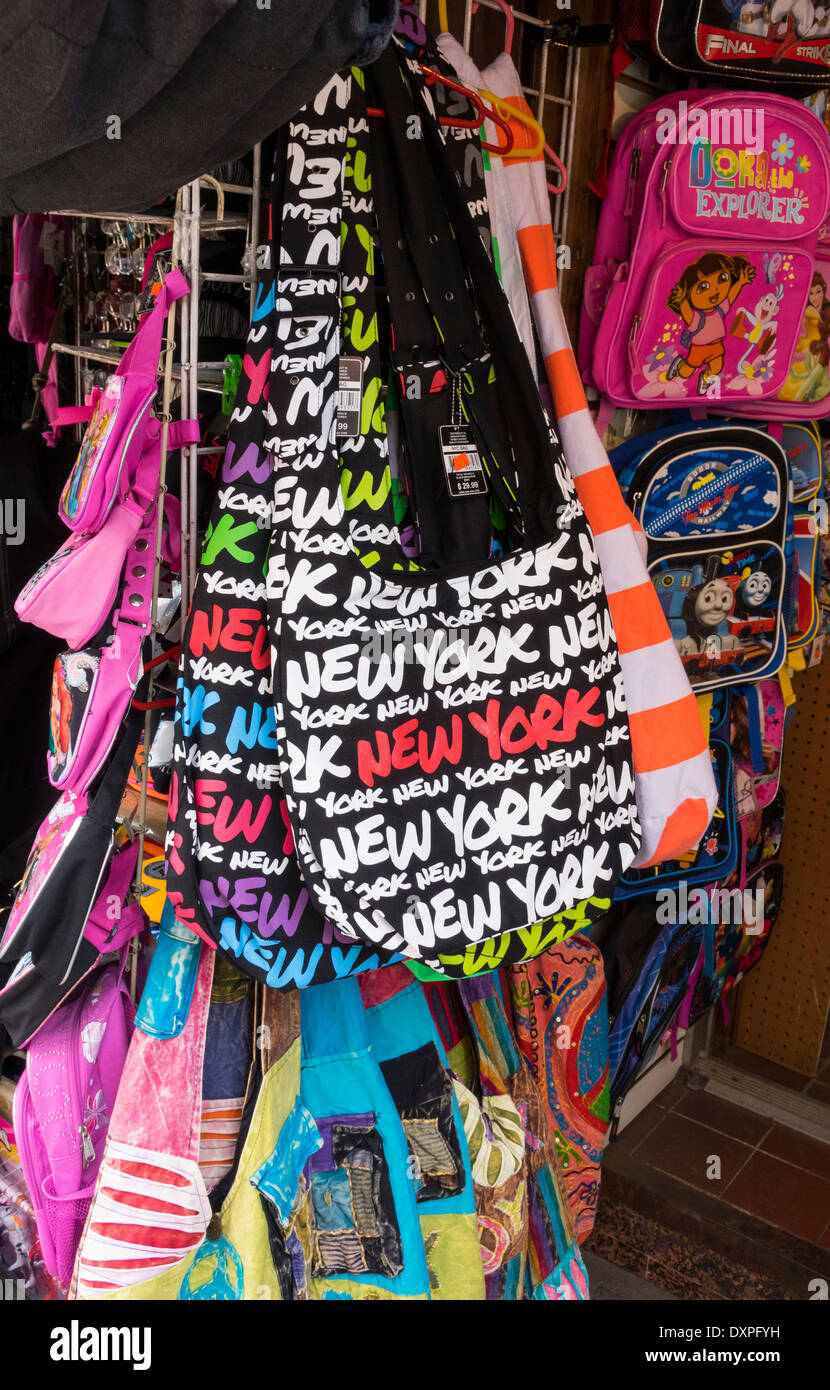 New York tourist items for sale on street shop Stock Photo Alamy
