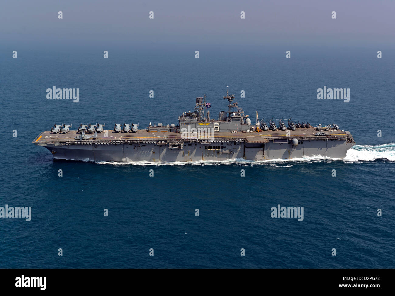 East China Sea. 27th Mar, 2014. US Navy amphibious assault ship USS Bonhomme Richard during an exercise March 27, 2014 in the East China Sea. Credit:  Planetpix/Alamy Live News Stock Photo