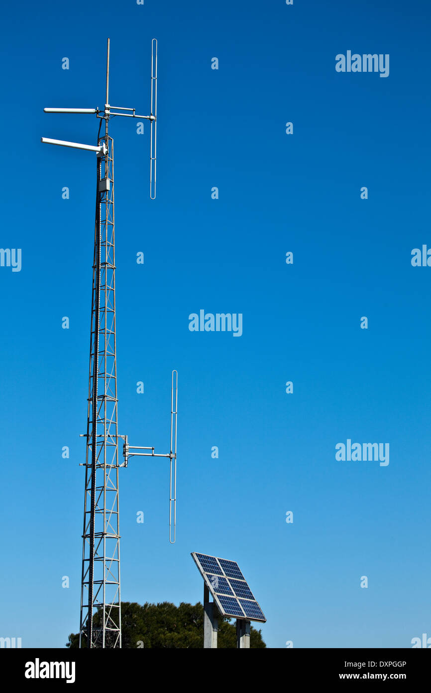 Cellular phone antenna Stock Photo