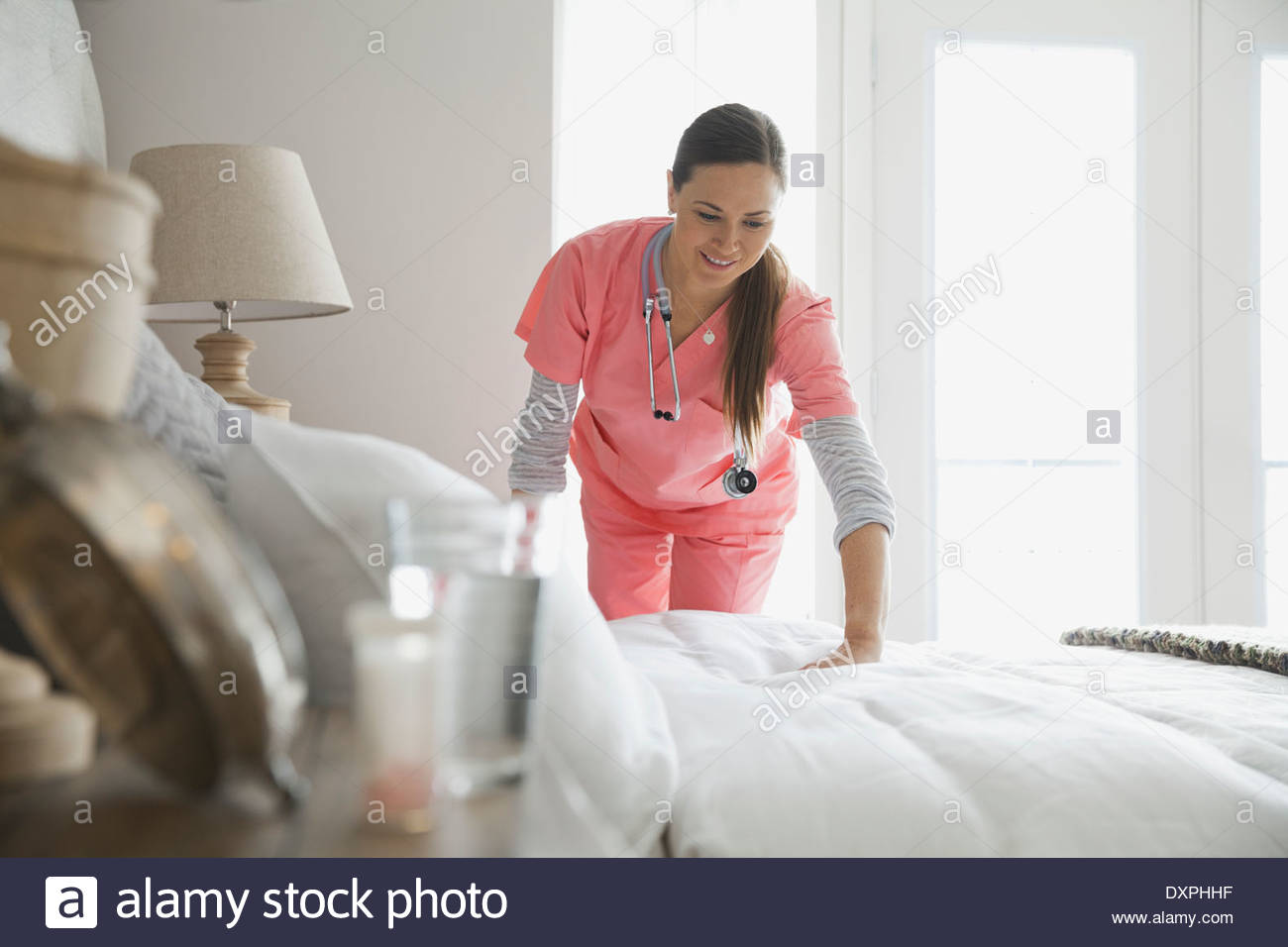 Home nurse hires stock photography and images Alamy