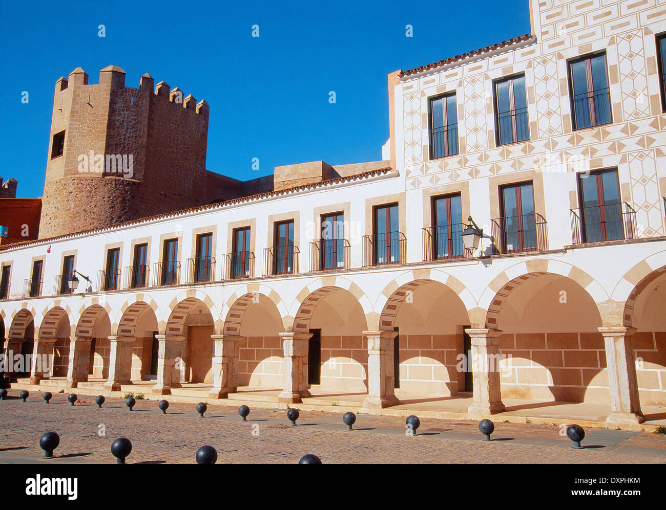 Plaza Alta. Badajoz, Extremadura, Spain. Stock Photo
