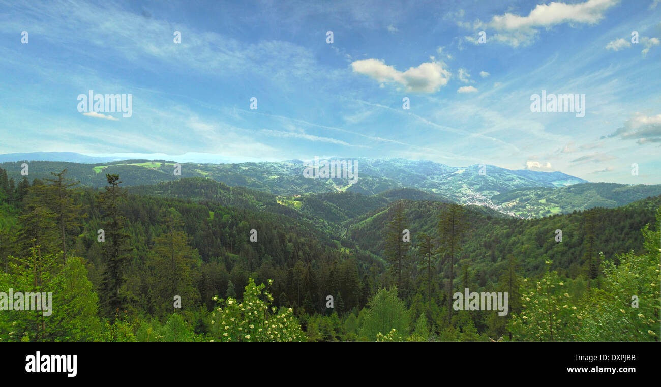 Mountains in the Black Forest, Germany Stock Photo