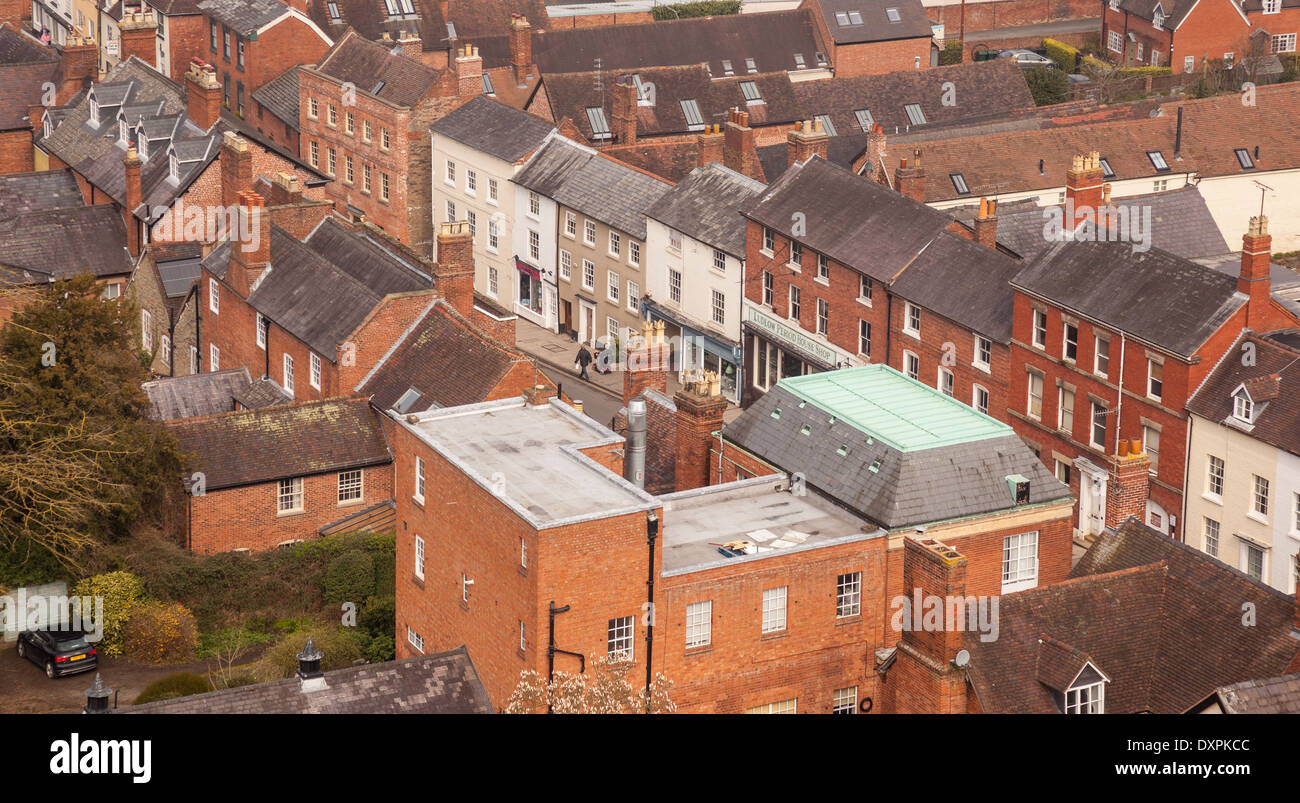 Corve Street, Ludlow, Shropshire (as seen from the top of St Laurence's