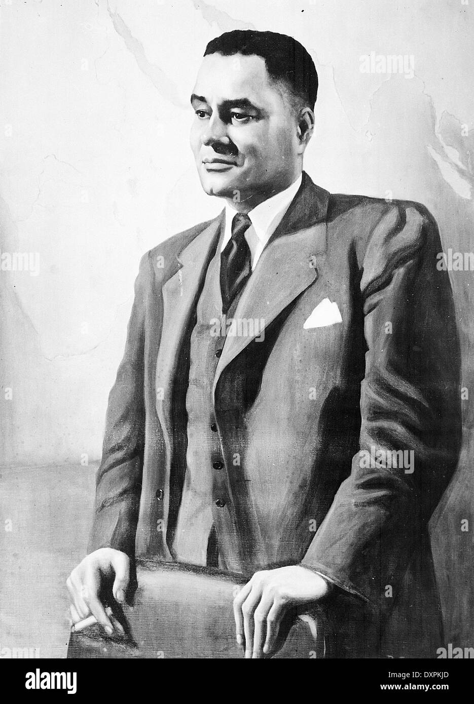 RALPH BUNCHE (c 1903-1971) American political scientist and diplomat Stock Photo