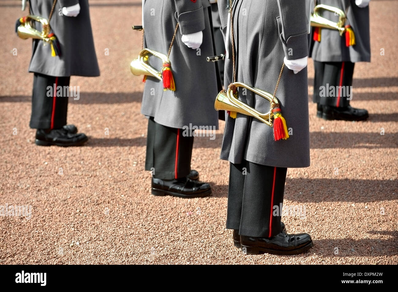 Detail with military orchestra uniform during parade Stock Photo Alamy