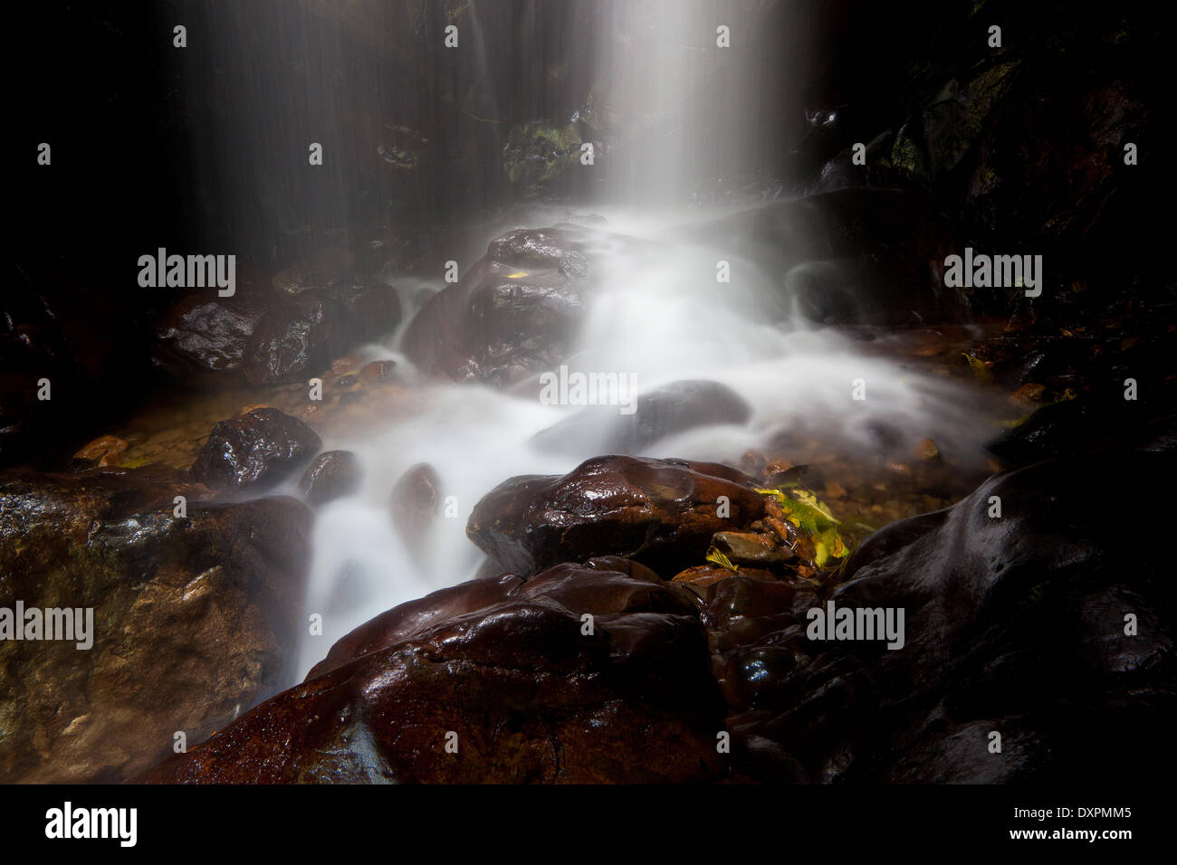 The beautiful waterfalls Chorro las Yayas near El Cope in the Coclé province, Republic of Panama. Stock Photo